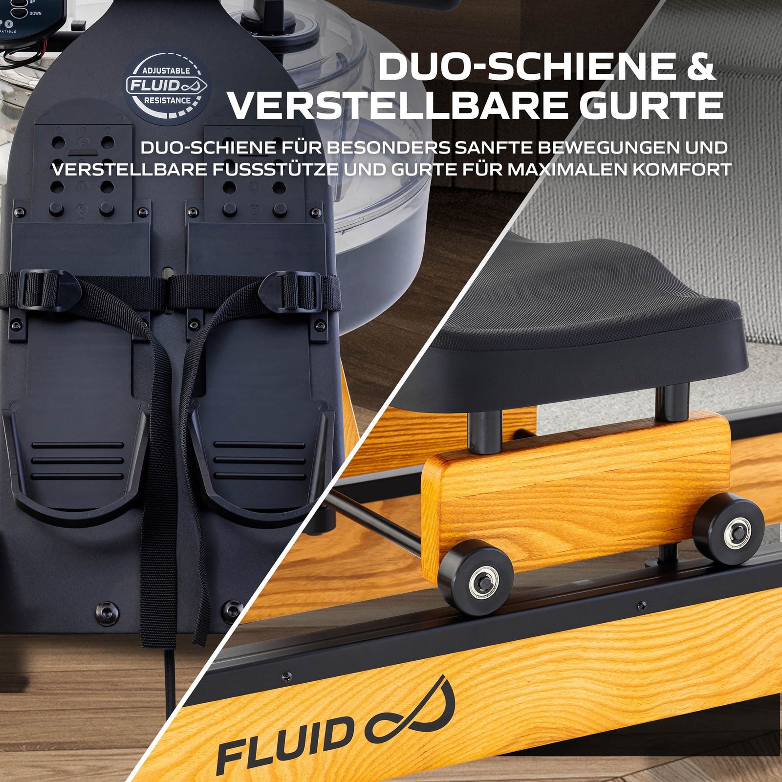 Fluid Rower Rudergerät Apollo XL Buche Fluid Rower Rudergerät Apollo XL Buche – Bild 9