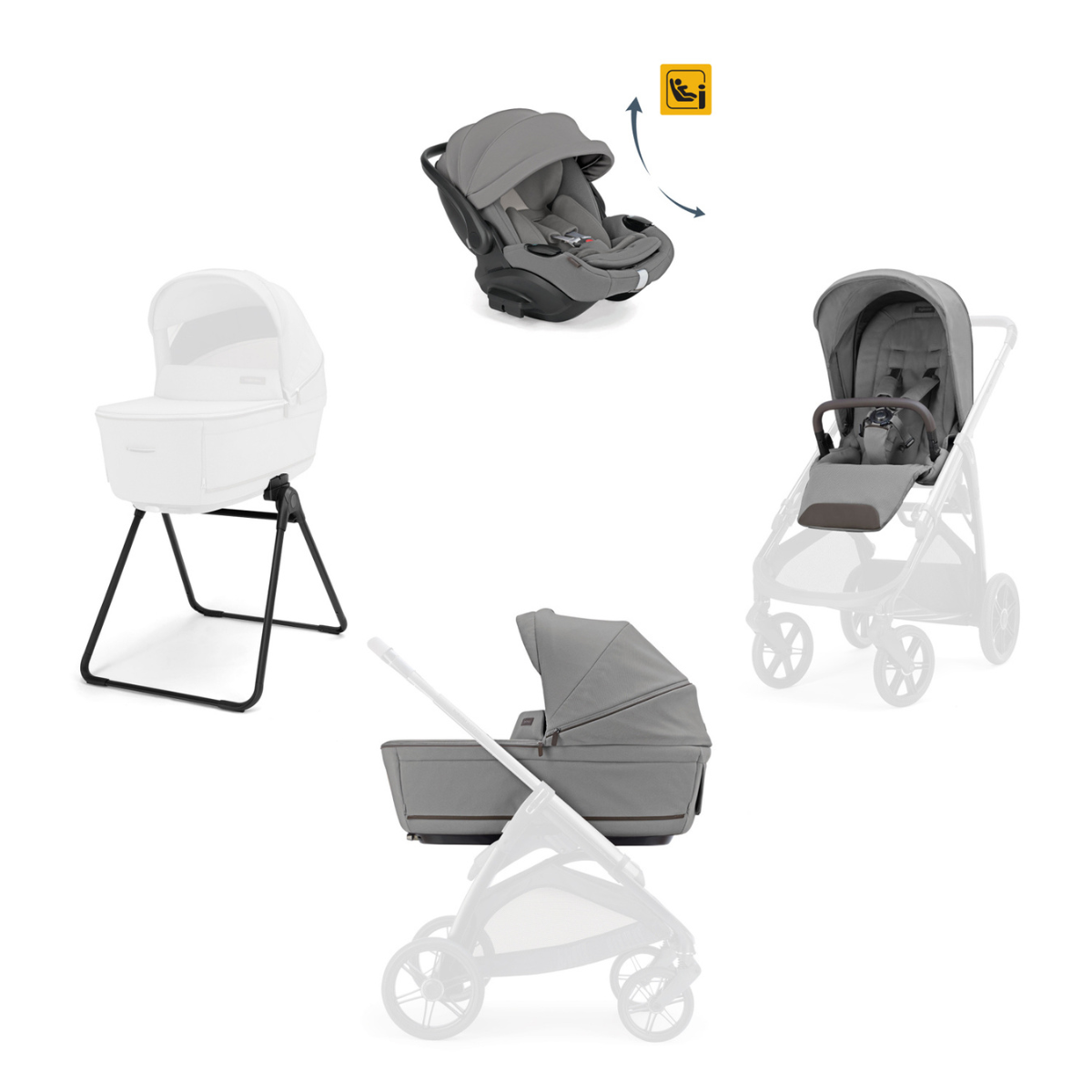 Inglesina-Textil Kit mit Darwin Recline für Aptica-Rahmen Inglesina-Textil Kit mit Darwin Recline für Aptica-Rahmen – Bild 4