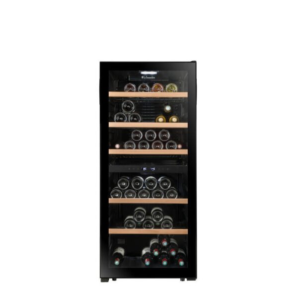 La Sommelière LS102DZBLACK - 2 Zonen Weinkühlschrank für 102 Fl.