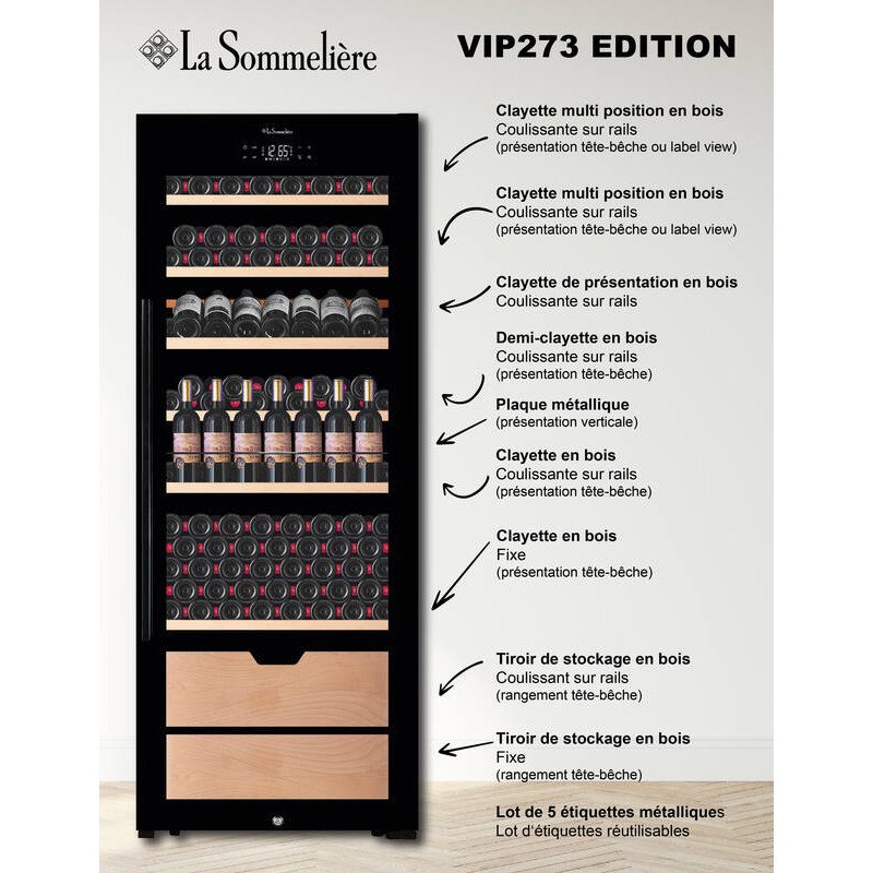 La Sommelière - VIP273_EDITION - Weinkühlschrank für 273 Fl. - SMART La Sommelière - VIP273_EDITION - Weinkühlschrank für 273 Fl. - SMART – Bild 12