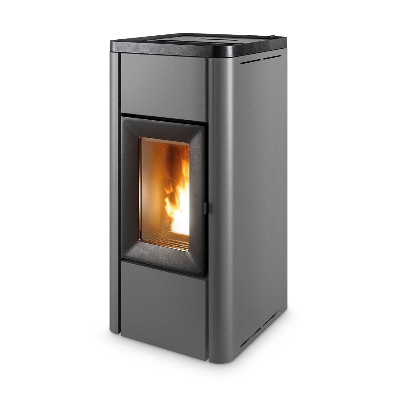 Pelletofen MCZ Ghea Air 6 R 5S 6,2 kW - Ausführung: 313 Silver metal Pelletofen MCZ Ghea Air 6 R 5S 6,2 kW - Ausführung: 313 Silver metal – Bild 1