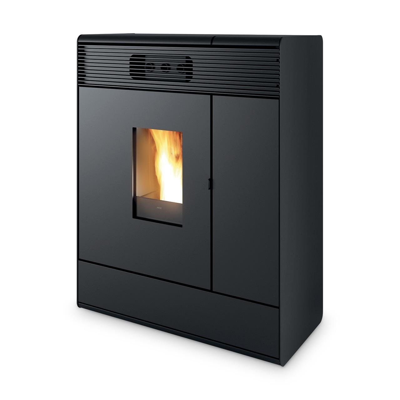 Pelletofen MCZ Aki Hydro Matic 24 R 24,2 kW - Ausführung: Dark metal_308 Pelletofen MCZ Aki Hydro Matic 24 R 24,2 kW - Ausführung: Dark metal_308 – Bild 1