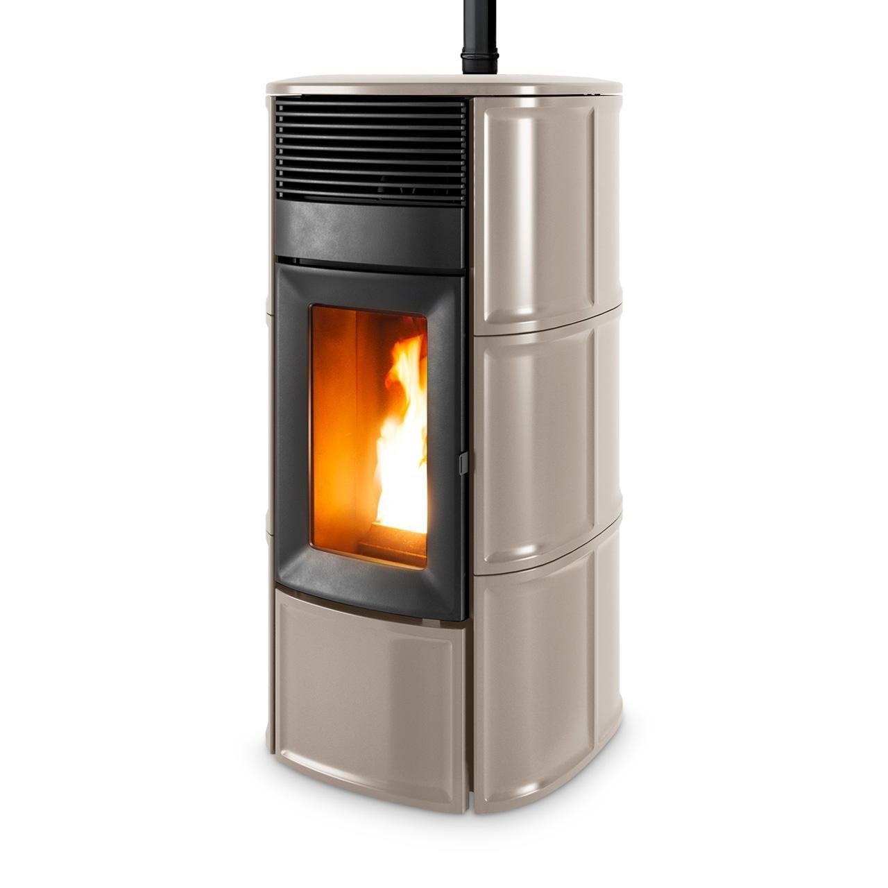 Pelletofen MCZ Suite Comfort Air 12 UP! 11,9 kW - Ausführung: Warm Grey ceramic Pelletofen MCZ Suite Comfort Air 12 UP! 11,9 kW - Ausführung: Warm Grey ceramic – Bild 1