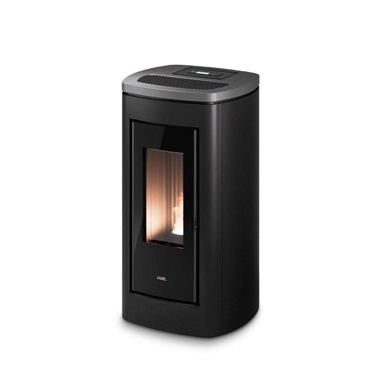 Pelletofen Cadel Eclipse Plus 11, 10,5 kW - Ausführung: Stahl Anthrazit/Top Titanium Pelletofen Cadel Eclipse Plus 11, 10,5 kW - Ausführung: Stahl Anthrazit/Top Titanium – Bild 1