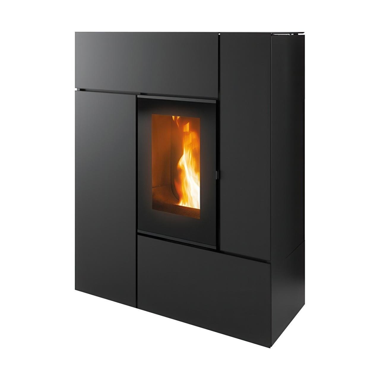 Pelletofen MCZ Feel Airmatic 10 Core R 10,2 kW - Ausführung: 303 Black metal Pelletofen MCZ Feel Airmatic 10 Core R 10,2 kW - Ausführung: 303 Black metal – Bild 1