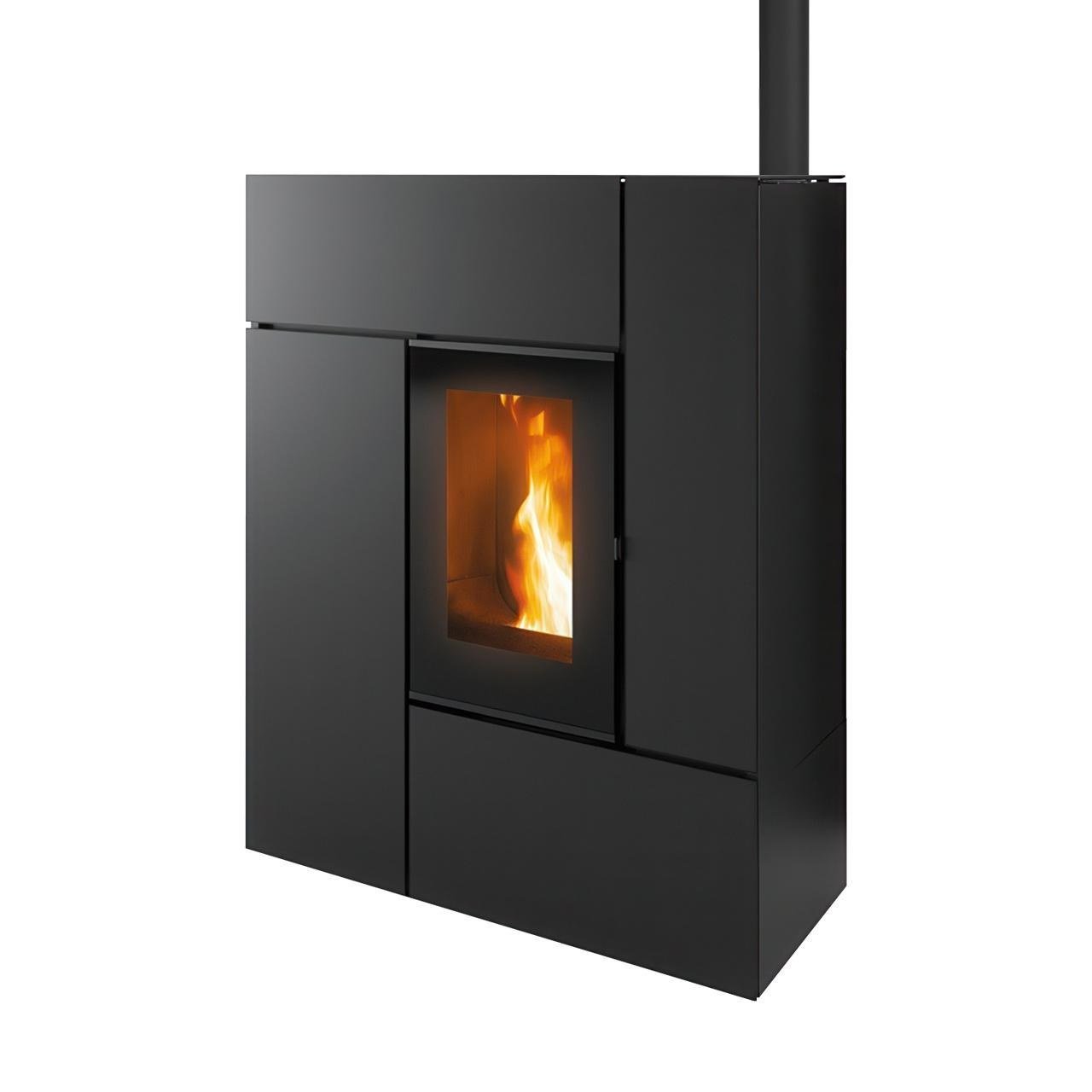 Pelletofen MCZ Feel Airmatic 10 Core UP! 10,2 kW - Ausführung: 303 Black metal Pelletofen MCZ Feel Airmatic 10 Core UP! 10,2 kW - Ausführung: 303 Black metal – Bild 1