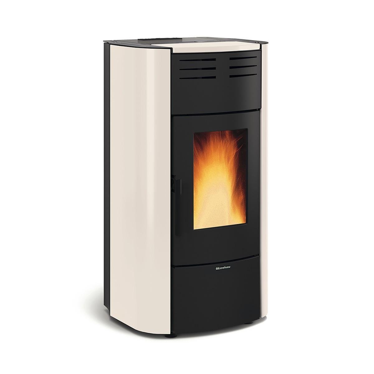 Pelletofen wasserführend Extraflame Raffaella Idro H18 5.0.16 mit 23,6 kW - Verkleidung: elfenbein Pelletofen wasserführend Extraflame Raffaella Idro H18 5.0.16 mit 23,6 kW - Verkleidung: elfenbein – Bild 1