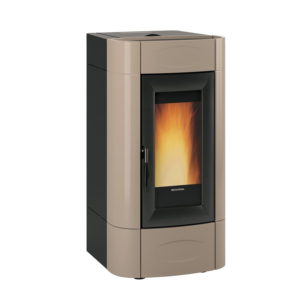 Pelletofen wasserführend Extraflame Evolution Line Isidora Idro H16 5.0.16 mit 18,9 kW - Verkleidung: taupe Pelletofen wasserführend Extraflame Evolution Line Isidora Idro H16 5.0.16 mit 18,9 kW - Verkleidung: taupe – Bild 1