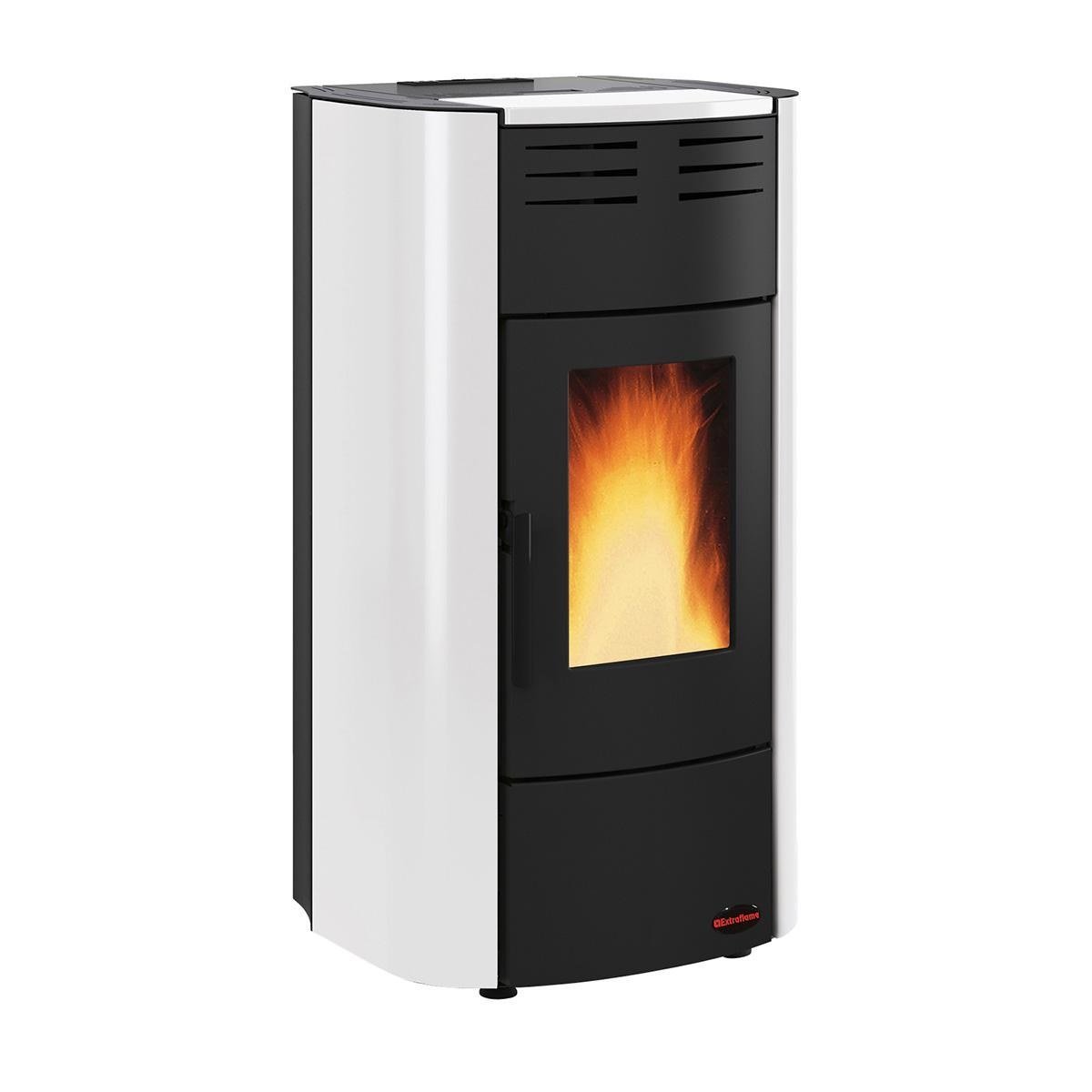 Pelletofen wasserführend Extraflame Raffaella Idro H15 5.0.16 mit 19 kW - Verkleidung: weiß Pelletofen wasserführend Extraflame Raffaella Idro H15 5.0.16 mit 19 kW - Verkleidung: weiß – Bild 1