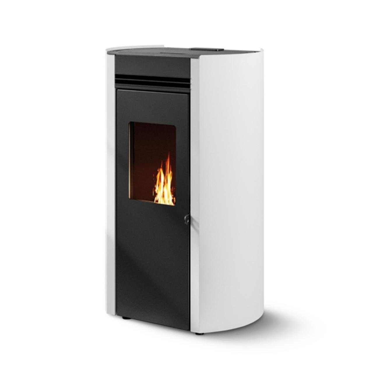 Pelletofen Palazzetti Ecofire Flo TC 6, 6 kW - Ausführung: Stahl Weiß Pelletofen Palazzetti Ecofire Flo TC 6, 6 kW - Ausführung: Stahl Weiß – Bild 1