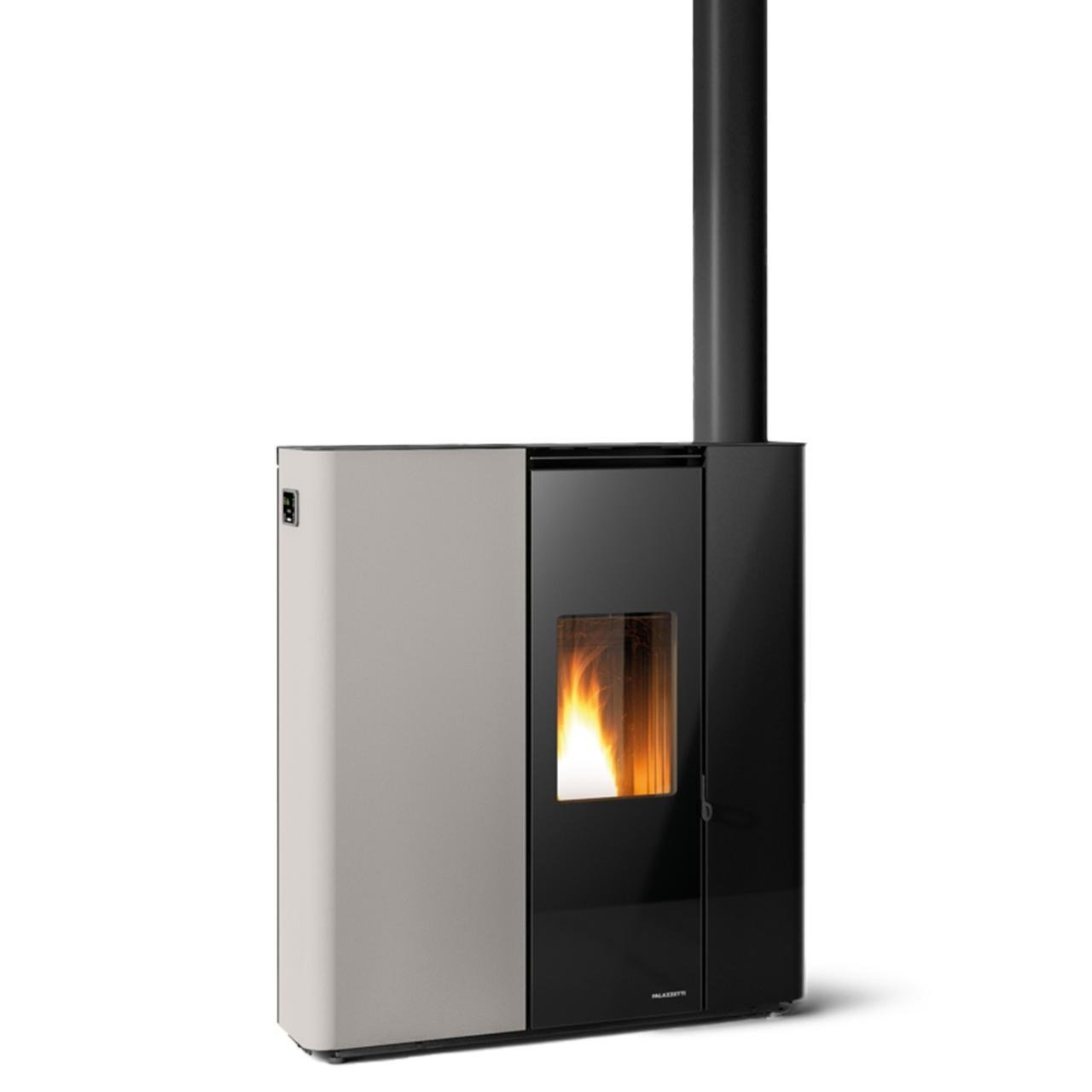 Pelletofen Palazzetti Ecofire Scarlet Lux TC 9 US, 9 kW - Ausführung: Stahl Taubengrau Pelletofen Palazzetti Ecofire Scarlet Lux TC 9 US, 9 kW - Ausführung: Stahl Taubengrau – Bild 1