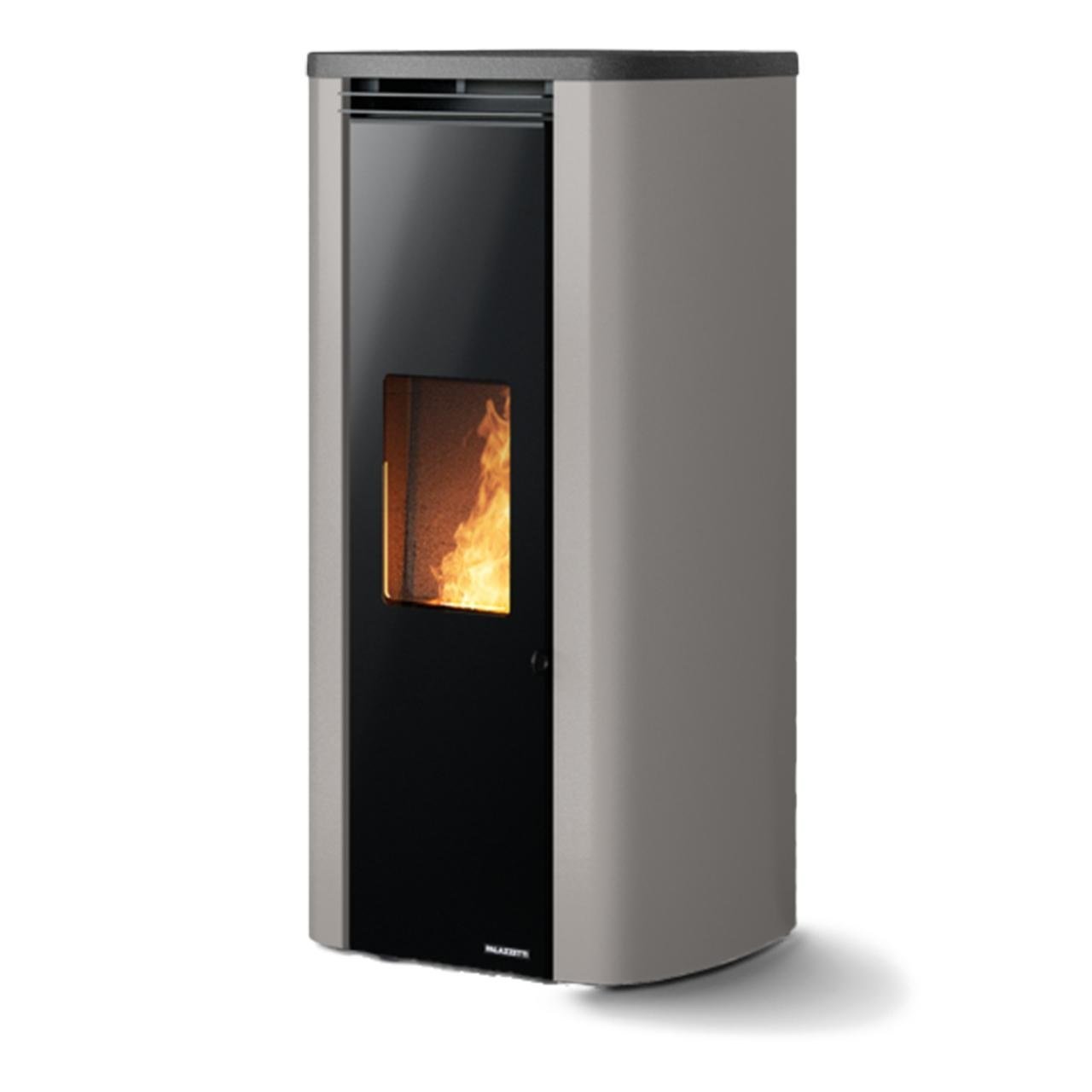 Pelletofen Palazzetti Ecofire Theo TC 6, 6kW - Ausführung: Stahl Taubengrau Pelletofen Palazzetti Ecofire Theo TC 6, 6kW - Ausführung: Stahl Taubengrau – Bild 1