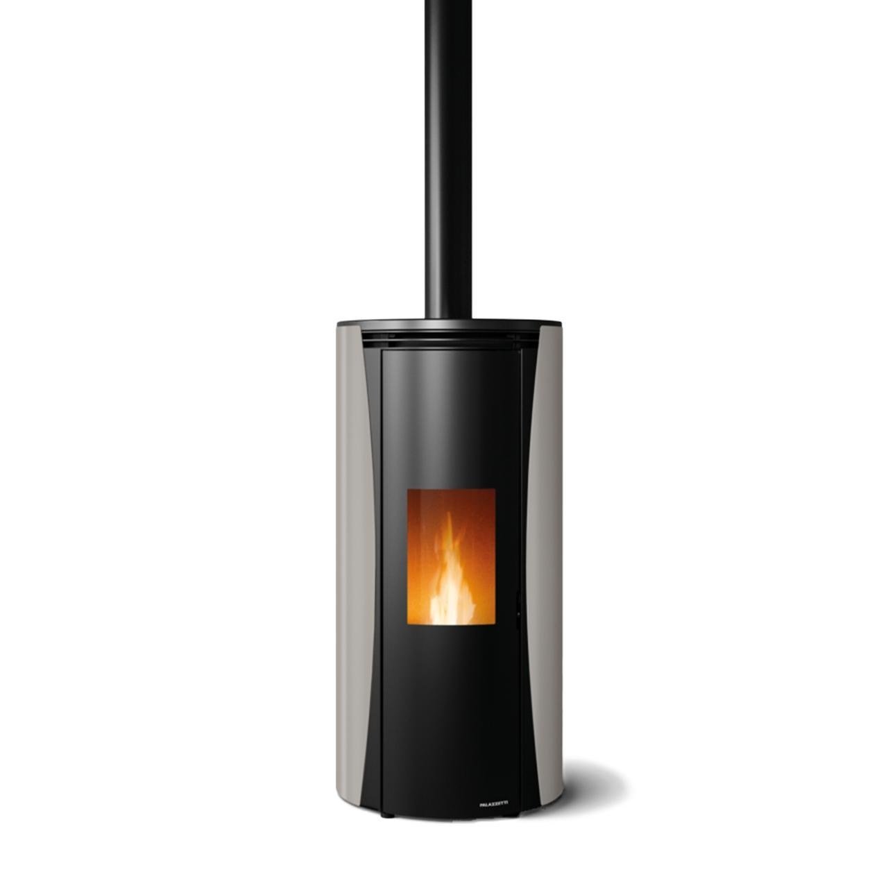 Pelletofen Palazzetti Ecofire Vivi TC 9 US, 9 kW - Ausführung: Stahl Taubengrau Pelletofen Palazzetti Ecofire Vivi TC 9 US, 9 kW - Ausführung: Stahl Taubengrau – Bild 1