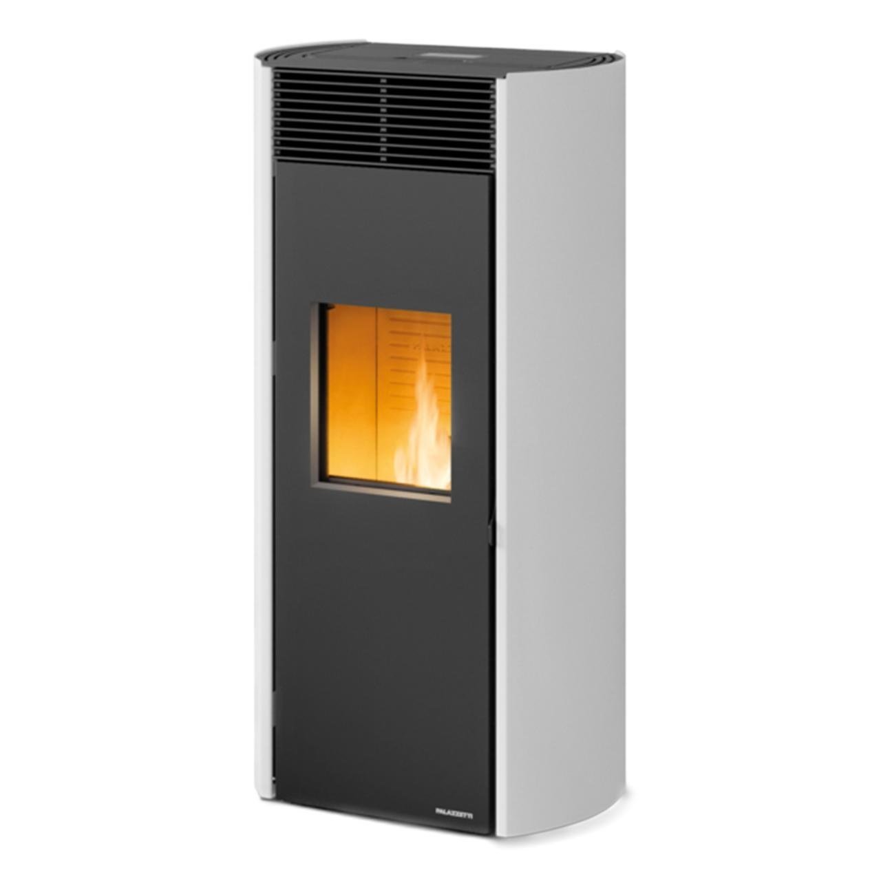 Pelletofen Palazzetti Clelia TC 9, 9 kW - Ausführung: Stahl Weiß Pelletofen Palazzetti Clelia TC 9, 9 kW - Ausführung: Stahl Weiß – Bild 1