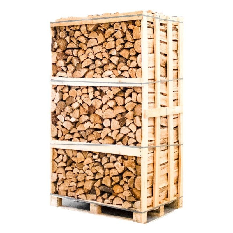 Palette kammergetrocknetes gespalten Eiche Brennholz 25cm Palette kammergetrocknetes gespalten Eiche Brennholz 25cm – Bild 1