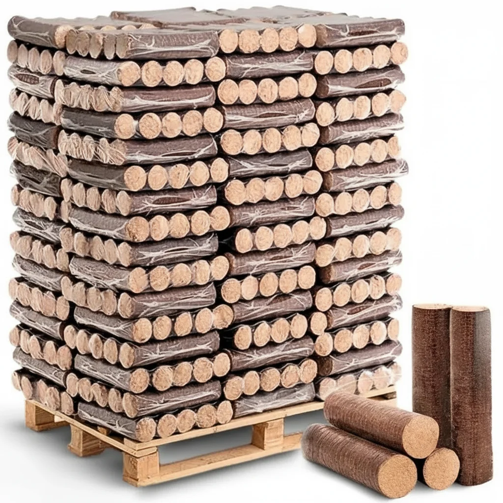 holz4home Hartholzbriketts 960 kg Palette – Premium Holzbriketts mit langer Brenndauer holz4home Hartholzbriketts 960 kg Palette – Premium Holzbriketts mit langer Brenndauer – Bild 1