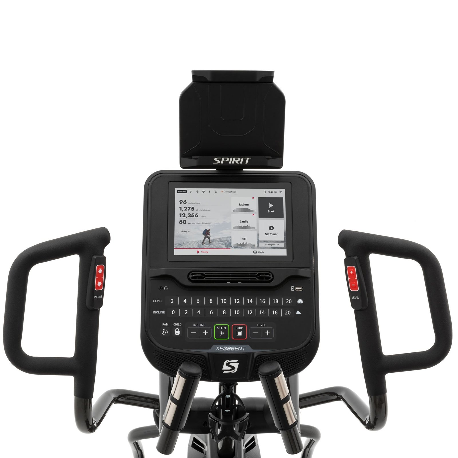 Spirit Fitness Crosstrainer XE395 ENT Black Spirit Fitness Crosstrainer XE395 ENT Black – Bild 4